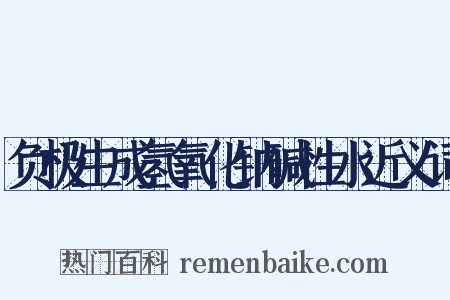 负极生成氢氧化钠碱性水近义词是什么意思的图片